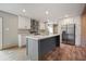 Modern kitchen with stainless steel appliances and an island at 857 Devines Way, Cross, SC 29436