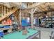 Finished basement with pool table and storage at 8934 Sandy Creek Rd, Edisto Island, SC 29438