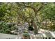 Elevated view of a scenic path through lush, oak tree-lined landscape at 8934 Sandy Creek Rd, Edisto Island, SC 29438