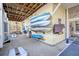 Kayaks are stored on the covered patio at 8934 Sandy Creek Rd, Edisto Island, SC 29438