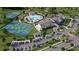 Breathtaking aerial perspective of the community's amenities, featuring pools, courts, parking and recreational facilities at 102 Black Stilt Way, Summerville, SC 29483