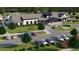 Aerial view of community clubhouse and surrounding parking lot at 102 Black Stilt Way, Summerville, SC 29483