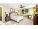 Spacious bedroom with ceiling fan and large windows at 102 Black Stilt Way, Summerville, SC 29483