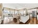 Open concept kitchen with an island and stainless steel appliances at 102 Black Stilt Way, Summerville, SC 29483