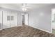 Bedroom with grey walls, wood-look flooring, and a large closet at 109 Salem Ct, Summerville, SC 29486