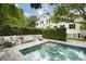 Relaxing pool area with patio furniture and lush greenery at 124 Mary St, Mount Pleasant, SC 29464