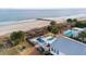 Oceanfront property with private pool and deck; steps to the beach at 1306 Palmetto Blvd, Edisto Beach, SC 29438