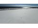 Snow-covered beach with ocean waves in the background at 1306 Palmetto Blvd, Edisto Beach, SC 29438