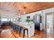 Open concept kitchen with island and hardwood floors at 1306 Palmetto Blvd, Edisto Beach, SC 29438