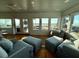Bright living room with ocean view and comfy seating at 1306 Palmetto Blvd, Edisto Beach, SC 29438
