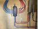 Installed manifold system with blue and red PEX tubing and water heater at 1306 Palmetto Blvd, Edisto Beach, SC 29438