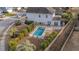 Backyard oasis with a sparkling pool and patio at 1504 Oldenburg Dr, Mount Pleasant, SC 29466
