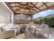 Relaxing outdoor pergola with fire pit and comfortable seating at 1504 Oldenburg Dr, Mount Pleasant, SC 29466