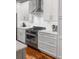 Modern kitchen with stainless steel appliances and marble countertops at 155 Wingo Way # 418, Mount Pleasant, SC 29464