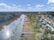 Aerial view of waterfront homes with private docks and marsh access at 1857 Palmetto Isle Dr, Mount Pleasant, SC 29466