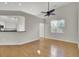 Open concept dining area with hardwood floors and kitchen views at 1857 Palmetto Isle Dr, Mount Pleasant, SC 29466