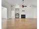 Bright living room with hardwood floors and a fireplace at 1857 Palmetto Isle Dr, Mount Pleasant, SC 29466
