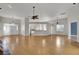 Large living room with hardwood floors, high ceilings and kitchen views at 1857 Palmetto Isle Dr, Mount Pleasant, SC 29466