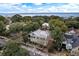 Aerial view showing home's location and waterfront proximity at 209 Bennett St, Mount Pleasant, SC 29464