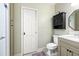 Well-appointed bathroom with a vanity and a shower at 209 Bennett St, Mount Pleasant, SC 29464