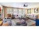 Spacious living room with comfortable seating and built-in shelving at 209 Bennett St, Mount Pleasant, SC 29464