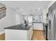 Modern kitchen with stainless steel appliances and island at 234 Oak Park St, Summerville, SC 29486