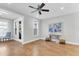 Bright living room with hardwood floors and ceiling fan at 234 Oak Park St, Summerville, SC 29486