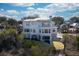 Elevated view of the home and its stunning backyard at 2618 Raven Dr, Sullivans Island, SC 29482