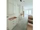 Spacious kitchen under construction, featuring white cabinets at 3324 Westphal Dr, Johns Island, SC 29455