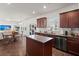 Eat-in kitchen with island and stainless steel appliances at 346 Bradley Bend Drive, Moncks Corner, SC 29461