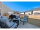 Patio with fire pit and seating area at 346 Bradley Bend Drive, Moncks Corner, SC 29461