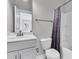 Clean bathroom, shower/tub combo, white vanity at 4587 Summey St, North Charleston, SC 29405