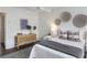 Relaxing bedroom with ceiling fan and stylish decor at 519 Parkdale Dr # J, Charleston, SC 29414