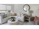 Bright living room with comfy sectional sofa and stylish coffee table at 519 Parkdale Dr # J, Charleston, SC 29414