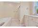 Bathroom with garden tub and separate shower at 8604 Fox Hollow Rd, North Charleston, SC 29420