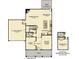 First floor plan featuring Gathering room, kitchen, dining room, and 2-car garage at 107 Pen Shell St, Summerville, SC 29485