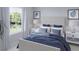 Bright bedroom with a blue comforter and plenty of natural light at 114 Threaded Fern St, Summerville, SC 29485