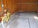 A garage interior with a bicycle and outlined spaces on the floor at 1300 Park West Blvd # 1001, Mount Pleasant, SC 29466