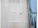 Large walk-in shower with white tiles and built-in seat at 2166 Brown Pelican Ln, Charleston, SC 29412