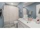 Clean bathroom with shower/tub combo and white vanity at 230 Wathen Dr, Goose Creek, SC 29445