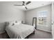 Comfortable bedroom with a full-size bed and ceiling fan at 230 Wathen Dr, Goose Creek, SC 29445