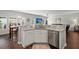 Kitchen island with granite countertops and stainless steel sink at 230 Wathen Dr, Goose Creek, SC 29445