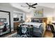 Bedroom with workspace and a king-size bed at 2335 Tall Sail Dr # 508H, Charleston, SC 29414