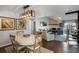 Bright dining room with a round table and stylish chandelier at 2335 Tall Sail Dr # 508H, Charleston, SC 29414