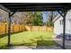 Large backyard with wooden privacy fence at 5259 Hartford Cir, North Charleston, SC 29405