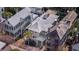Aerial view of a charming house nestled amongst other homes at 99 Tradd St, Charleston, SC 29401