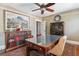 Spacious home office features built-in bookcase and large desk at 99 Tradd St, Charleston, SC 29401