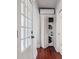 Stackable washer and dryer in a closet at 99 Tradd St, Charleston, SC 29401