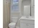 Small bathroom with single vanity and shower at 9991 Winged Elm St, Ladson, SC 29456