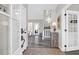 Bright entryway with tile flooring, leading to the living room and staircase at 109 Historic Dr, Mount Pleasant, SC 29464